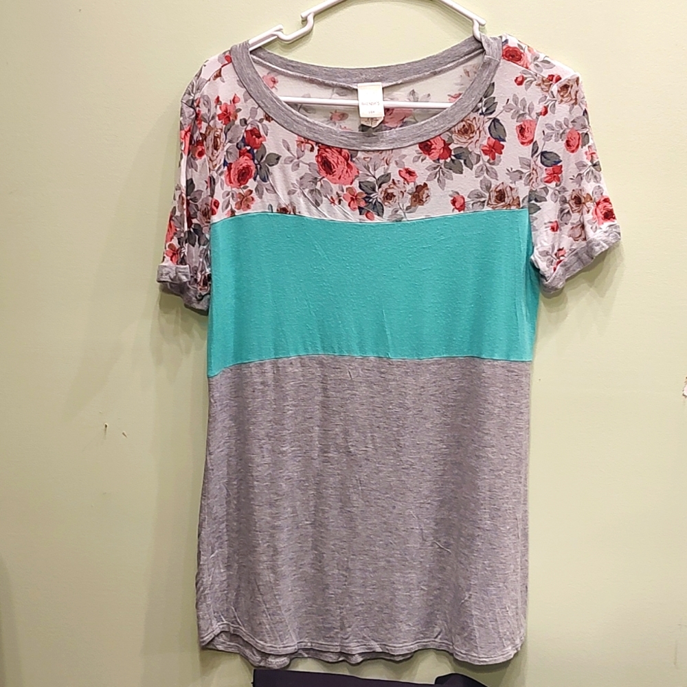 Rose/tealgrey Brenda's shirt